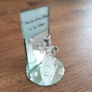 Glass Angel Figurine Religious Christian Decoration